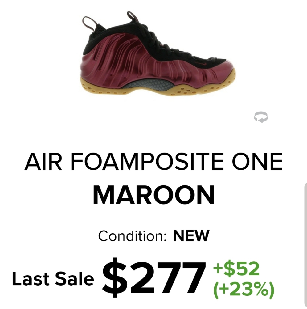 Foamposite One Maroon